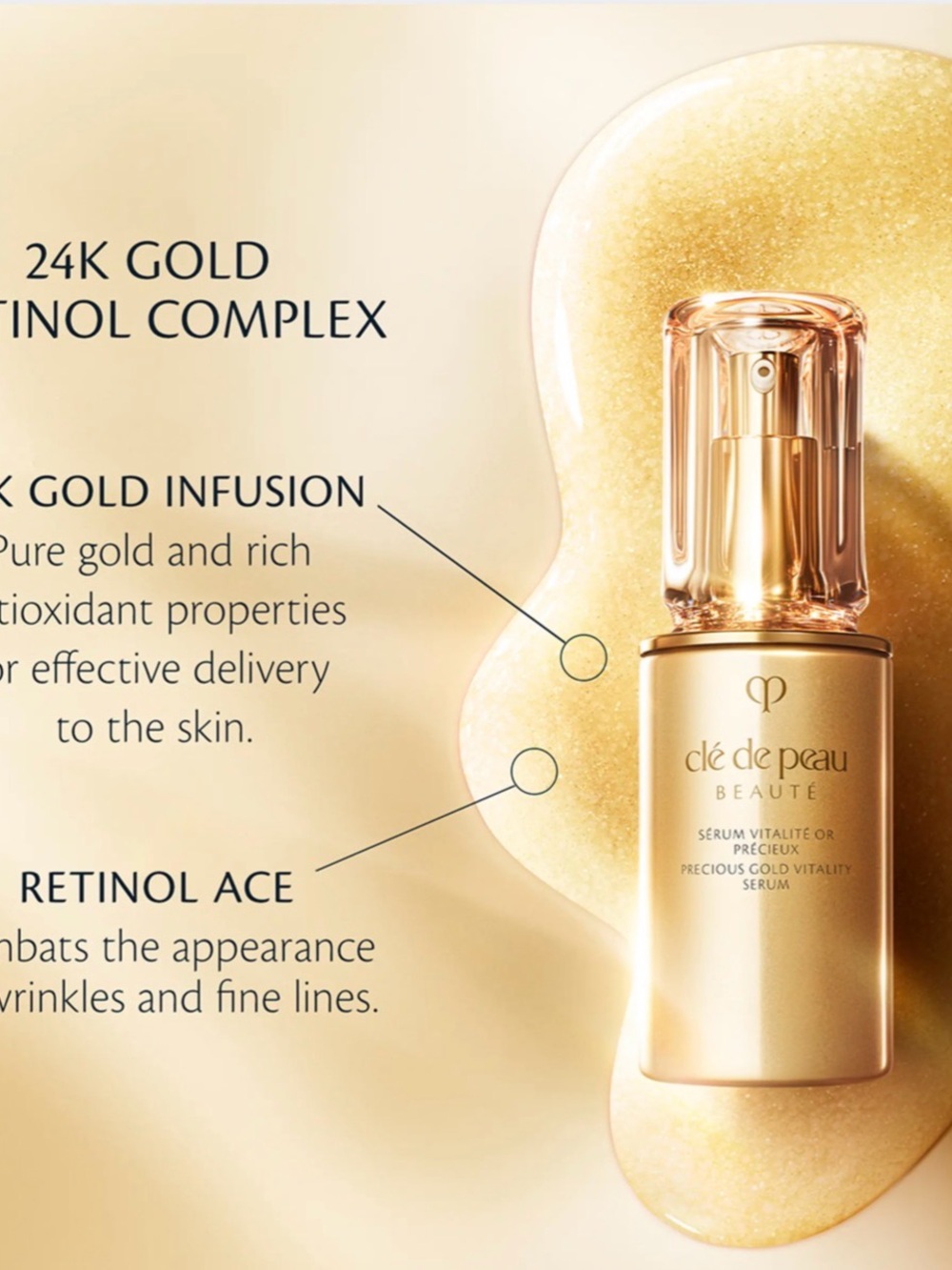 Precious Gold Vitality Serum - Gold sealed 40ml 1.3 FL OZ - Picture 4 of 7